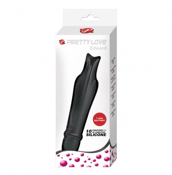 PRETTY LOVE - Dolphin Shape Vibrator Stick (Battery - Black)